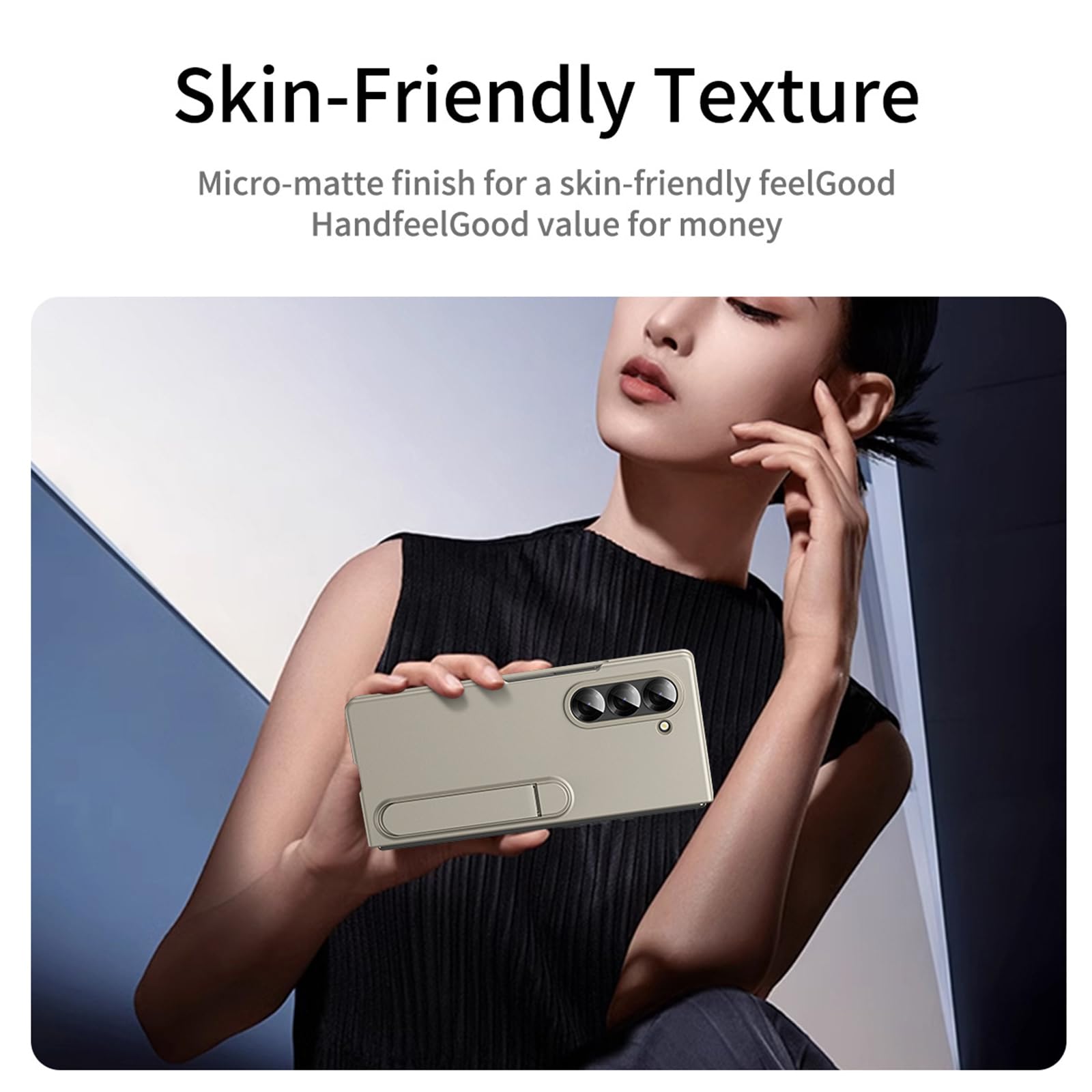 Smukłe etui do Samsung Galaxy Z Fold 8 Ultra, twardy szkliwiony PC