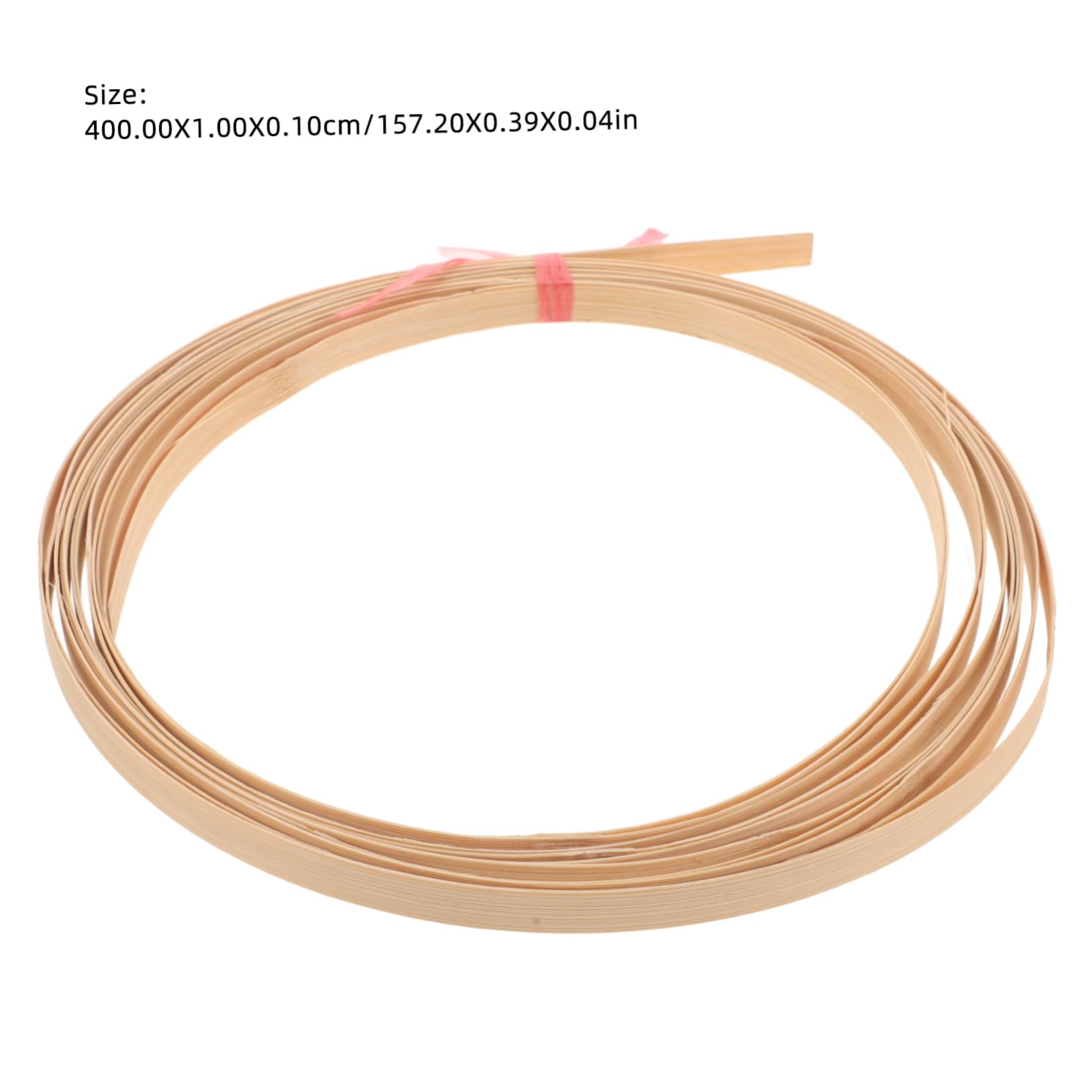 Veemoon 2 Rolls Flat Strip Weaving Rattan Decorative Craft Supplies DIY Wide Handmade Strip for Basket Making