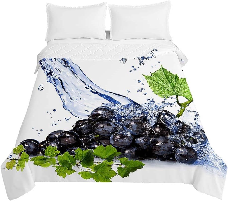Colcha de Verano Cubrecama Colcha Bouti, Chickwin 3D UVA Estampada Edredón Manta de Dormitorio Suave Ligero Multiuso Colchas para Cama Infantil Individual Matrimonio (Negro,230x280cm)