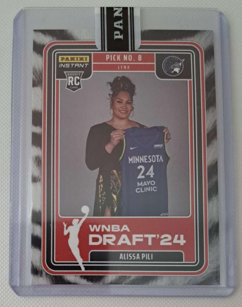 ALISSA PILI RC 2024 Panini Instant Draft Night 2/5 White Tiger #9 ROOKIE Lynx NM+-MT+ Basketball