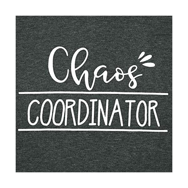 Chaos-Coordinator-Shirts-Women-Funny-Graphic-Mom-Life-T-Shirts-with-Sayings-Short-Sleeve-Tee-Tops Chaos Coordinator Shirts Women Funny Graphic Mom Life T Shirts with Sayings Short Sleeve Tee Tops Dark Gray