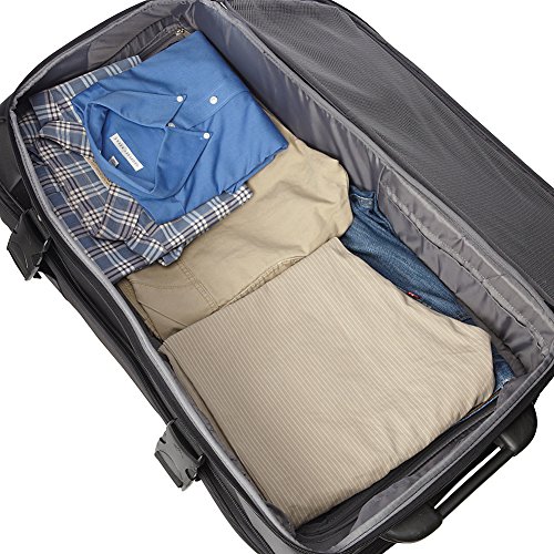 High Sierra AT7 Upright Wheeled Rolling Duffel Bag, Black, 26-Inch