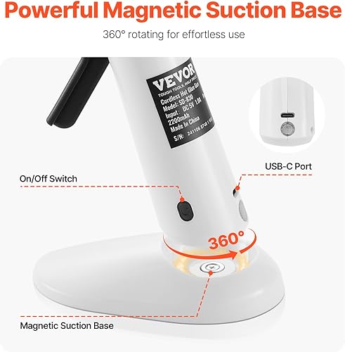 Miniatura 17 de VEVOR Pistola de pegamento caliente, 60/100 W de doble potencia, mini pistola de pegamento caliente con 20 barras de pegamento premium y bolsa