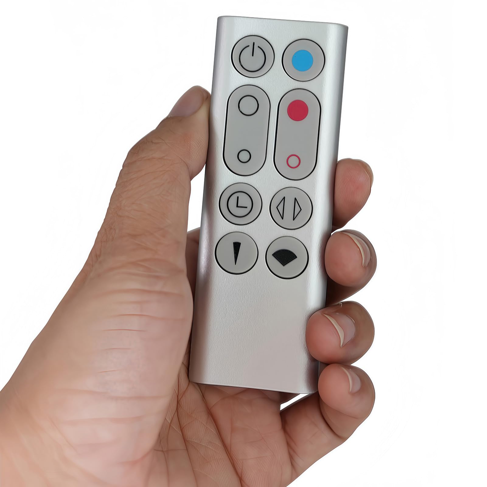 Replacement Remote Control Compatible for Dyson Pure Hot+Cool Fan Purifying Heater HP00 HP01, Part NO.967197-13 (Sliver)