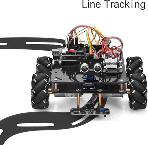 Miniatura 7 de Kit robótico de ruedas mecánicas omnidireccionales para Arduino Mega2560, chasis de metal, motor DC, bricolaje, STEM, control remoto, educativo,