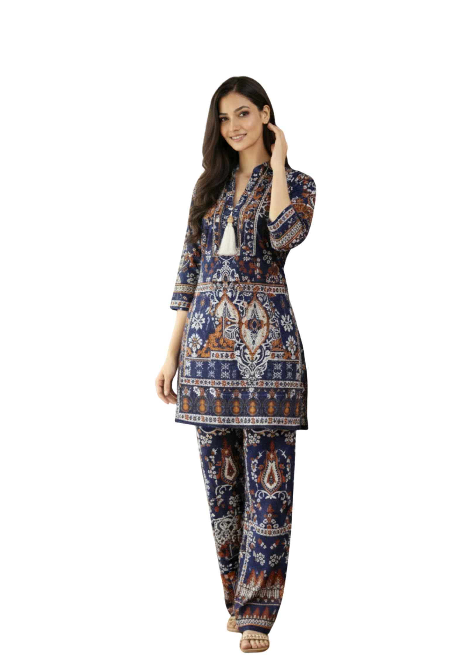 The Souled Store Women's Printed 100% Rayon Fabrics coord Set in multi