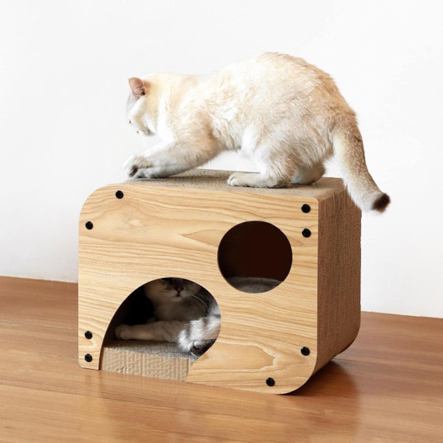 Cat Corrugated Scratcher Toy Wear Resistant Board Claw Scratching for Indoor Floor