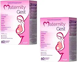 Maternity Gest 60cp Vitamina Gravidas Gestantes Completa Kit 2