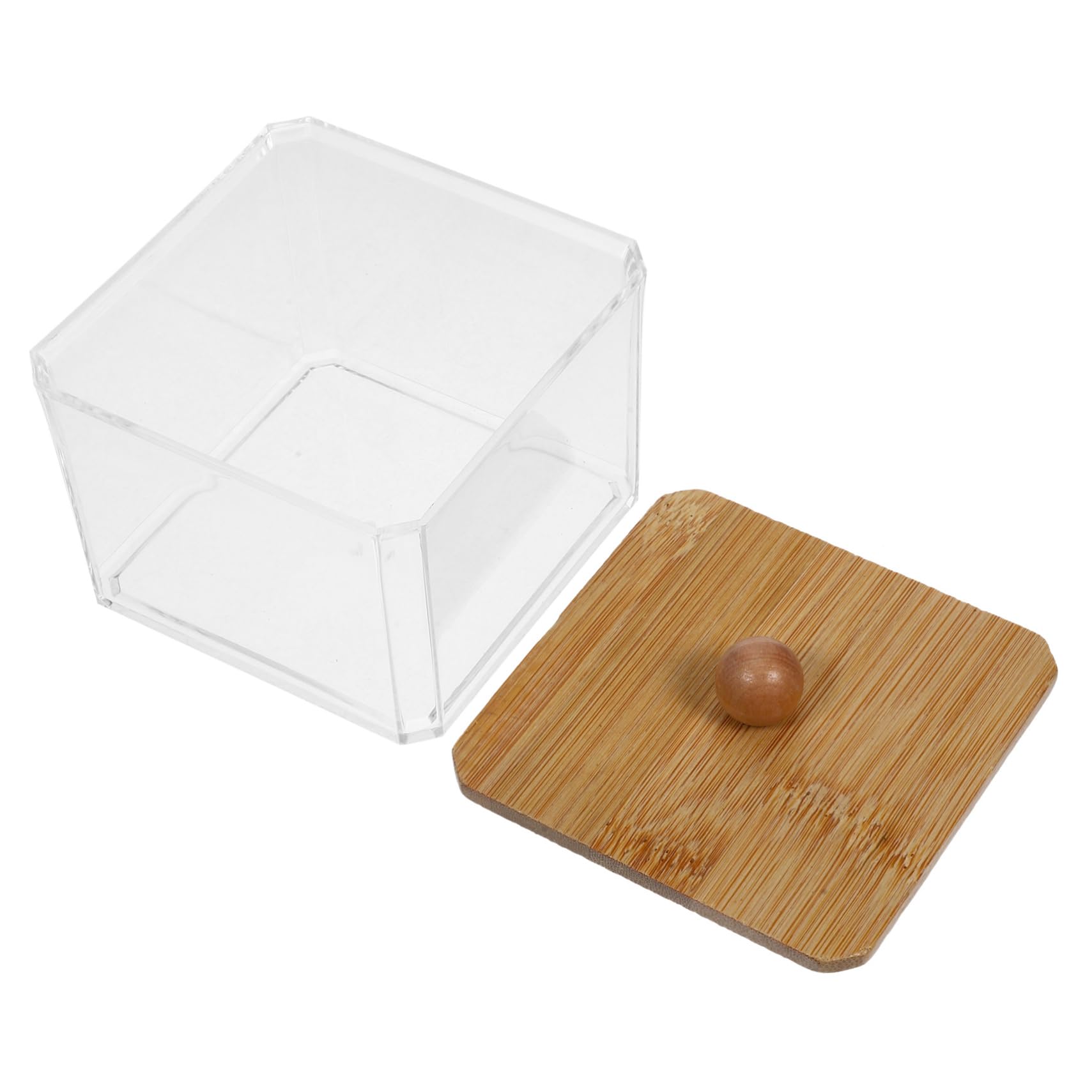 IMIKEYA 4 Stück Staubdichte Wattestäbchenbox make up schmink wattepad behälter Kosmetischer Wattepadhalter Kosmetikhalter Halter für Wattepads p.s