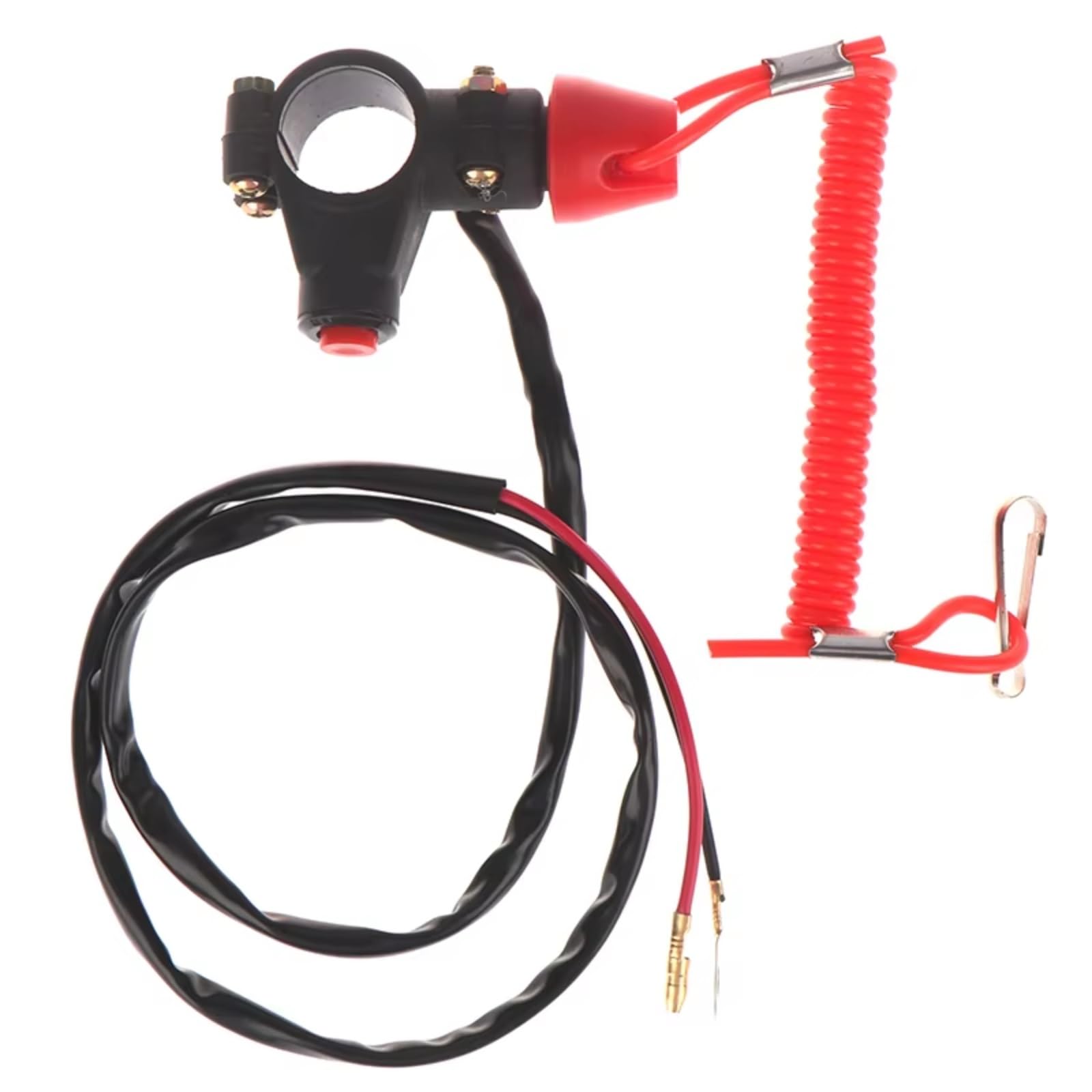 Moto puesta en marcha Interruptor 7/8 Pulgada 22mm Interruptor Parada Emergencia Para Motor Motocicleta Botón Pulsador ATV Barco Cordón Amarre Piezas Accesorios