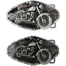 Ximimark 2 pcs Stylish Motorcycle Belt Buckle - Perfect Accessory for Bikers and Fashion Enthusiasts