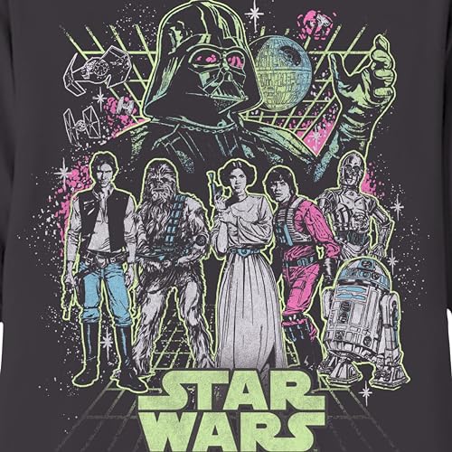 STAR WARS Boys Group Character Long Sleeve Crewneck T-Shirt Galactic Heroes Unite- Little and Big Boys Sizes XS-XL2