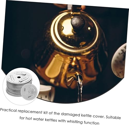 Miniatura 4 de Happyyami 3pcs Componente tetera sonido tapa silbato acero inoxidable agua jarra de acero inoxidable Hervidor de agua Tapa de la caldera Beep bocina