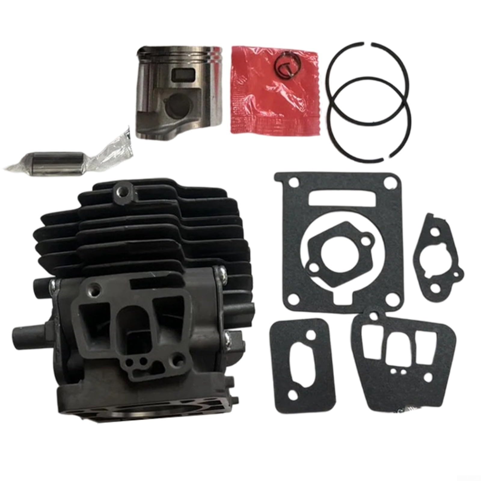 Kit de cilindro de metal de 40 mm compatible con cortacésped FS460 FS460R FS460C FS460RC para tareas de mantenimiento de cuidado del césped de jardín, 1 juego
