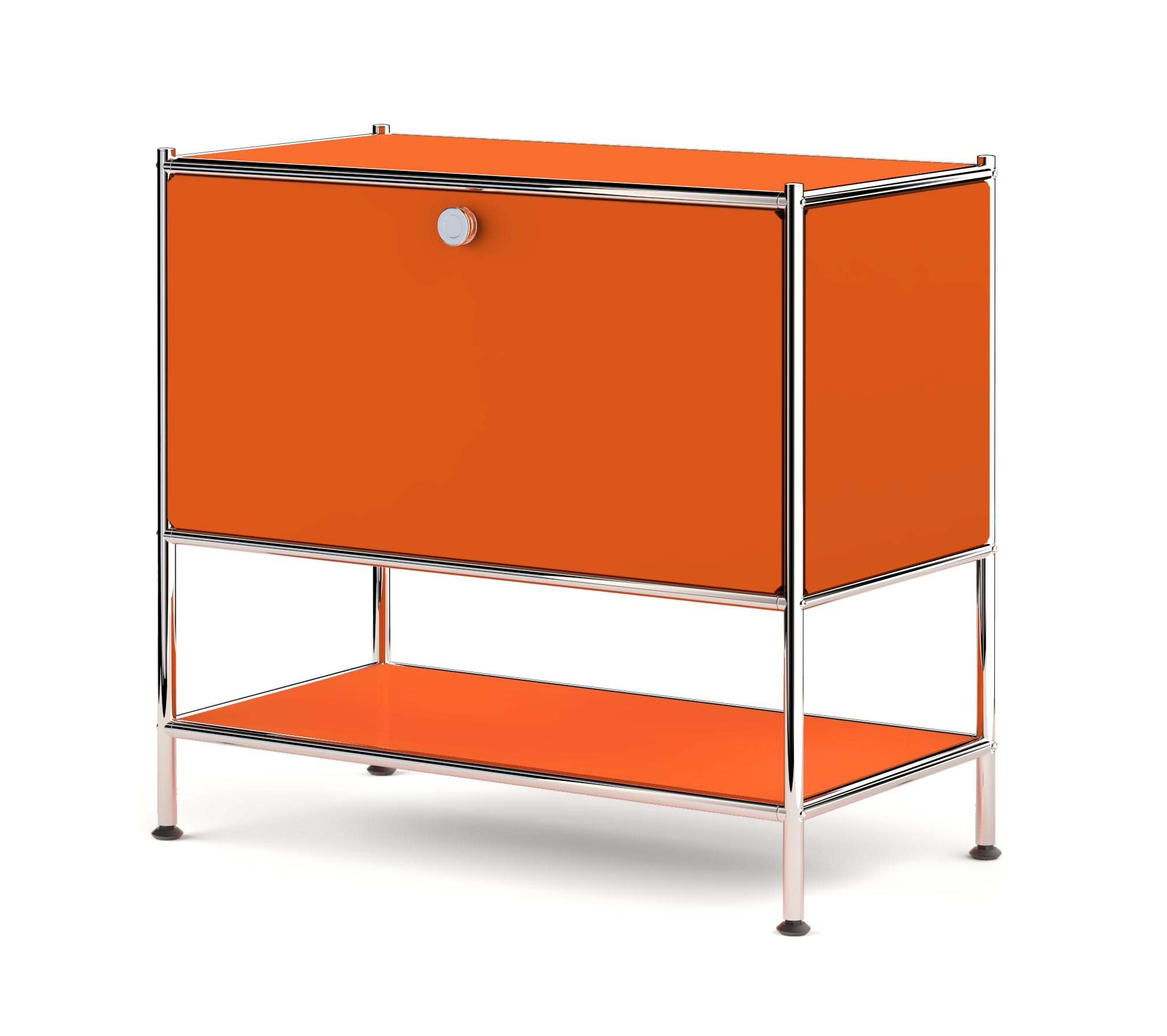 Simplink Metal Sidetable with Flap Door, 27.5" Height - DIY Modern Furnishing for Home, Office, Foyer, Bedroom - Night Stand, Book Shelf, Bookshelf,