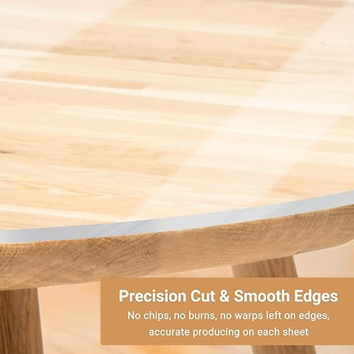 Miniatura 5 de Enoin 2 hojas redondas de plástico transparente de acrílicoplexiglás de 8 pulgadas de grosor de 0.060 pulgadas y 116 pulgadas de grosor, panel