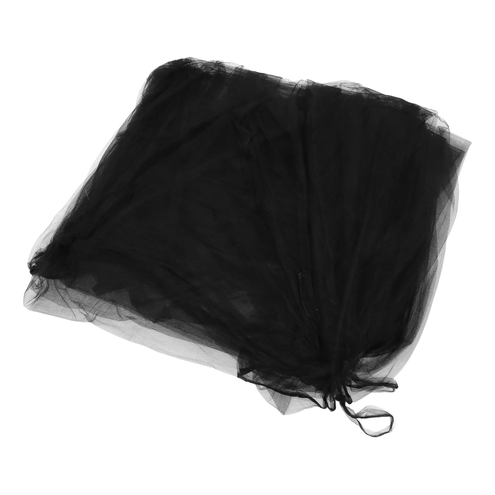 Moustiquaire lit grand double filet noir quatre ouvertures
