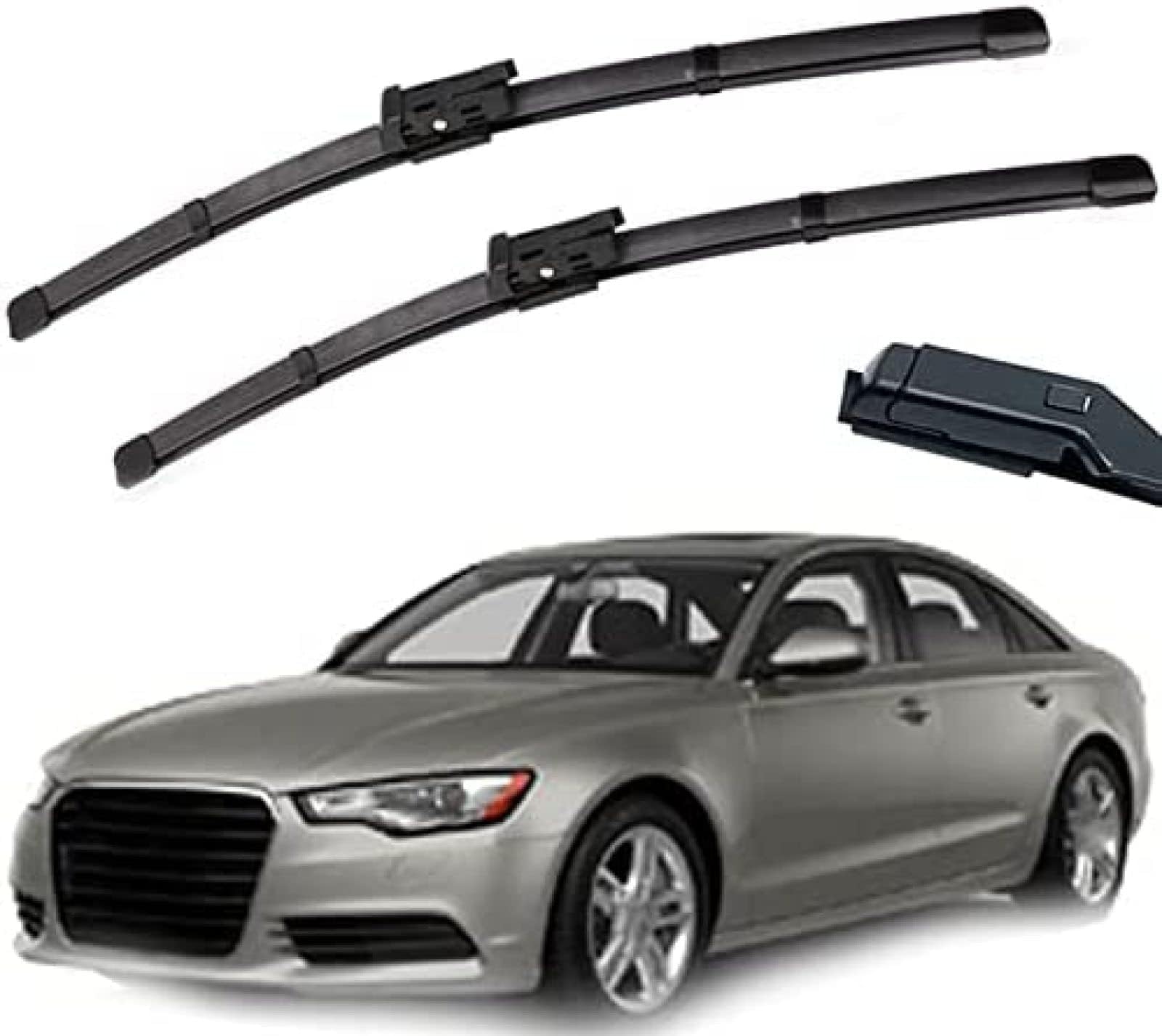 TMAR Scheibenwischer Vorne und Hinten Wischerblätter Set Für Audi A6 C7 C8 2011 2012 2013 2014 2015 2016 2017 2018 2019 2020 2021 26"+21", Windschutzscheibe Front Fenster Wischer Auto Zubehör
