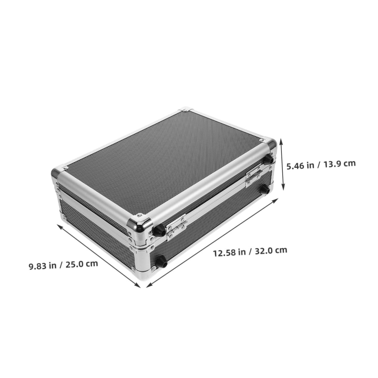 Tool Box Multifunzione in Lega di Alluminio Nera, Portatile
