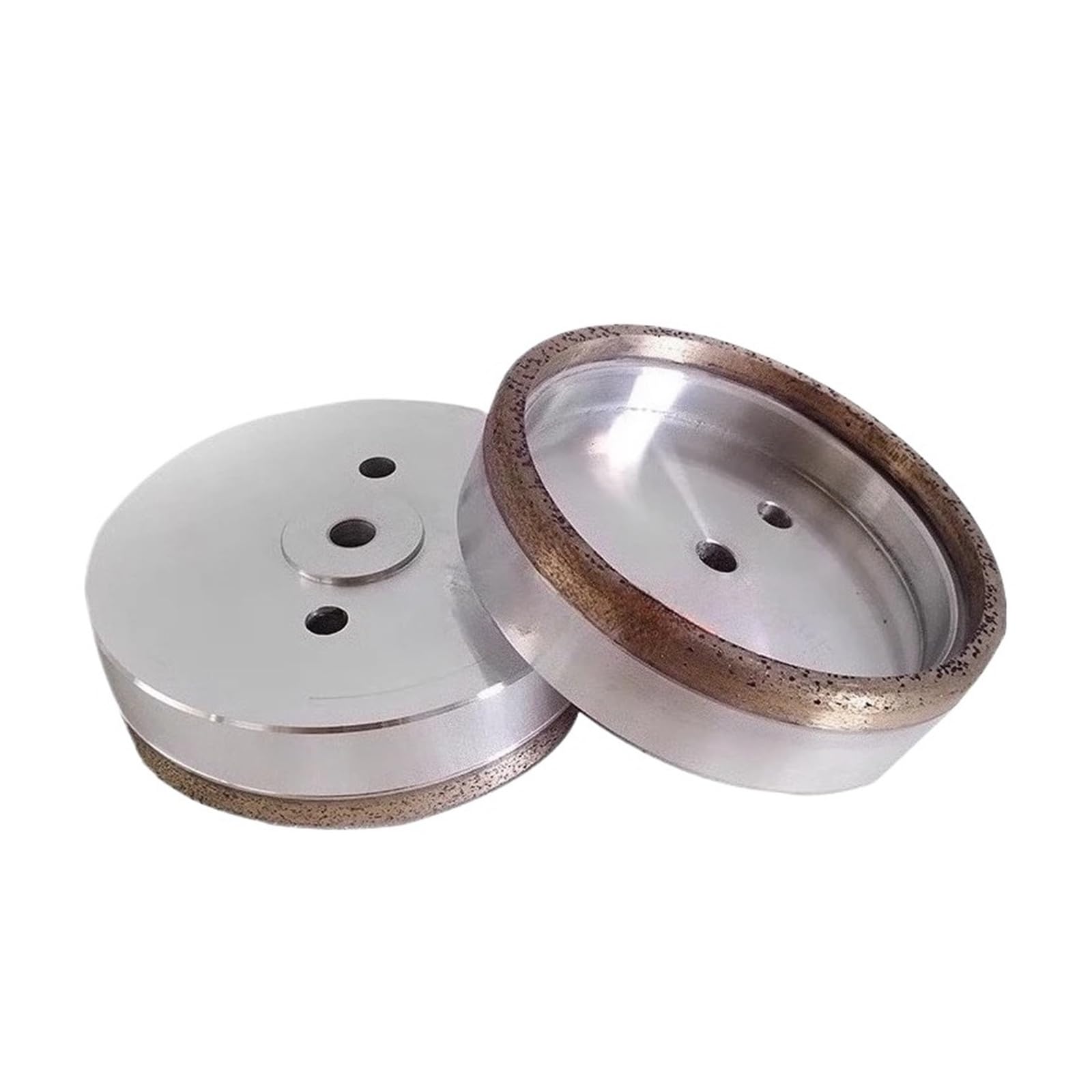 Rueda abrasiva de diamante de vidrio 150 * 10 * 10 for rectificadora recta y doble filo(12 Hole 100 Grit)