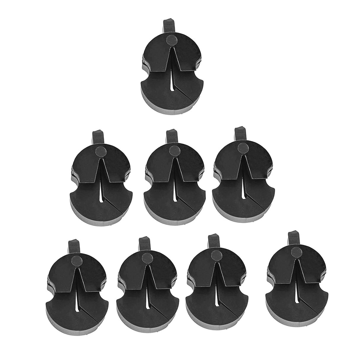Laroal 8Pcs Mute For Violin Practise Violin Silencer Viola Bridge Black
