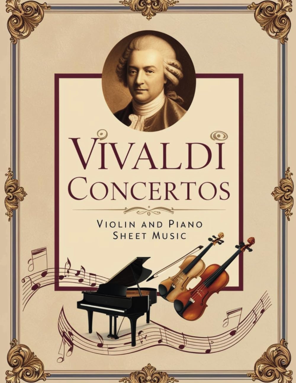 Vivaldi Concertos Violin and Piano Sheet Music