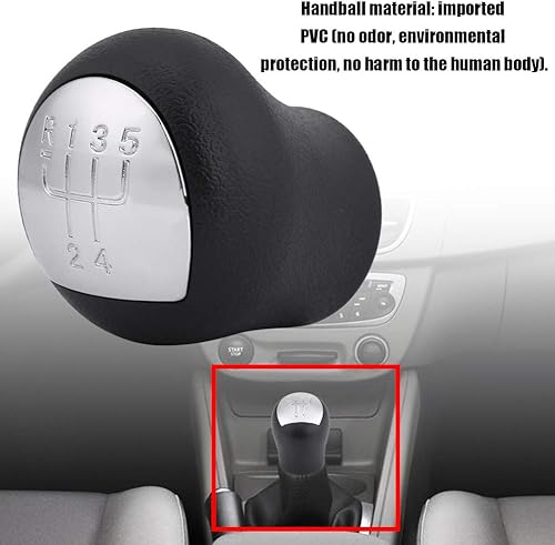 Miniatura 3 de Dweekiy Pomo de palanca de cambios de 5 velocidades, ajuste para CLIO - 2 fases,