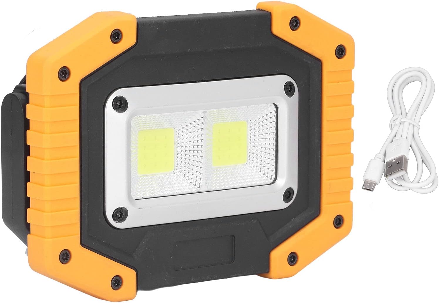 COB Work Light USB Rechargeable, IP66 Waterproof, Rotating Bracket, Portable and Compact - High Brightness, Durable Lighting, Ideal for Car Maintenance and Camping