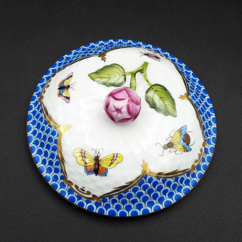 Amazon.co.jp: ヘレンド ロスチャイルド バード ブルースケール 蓋付き