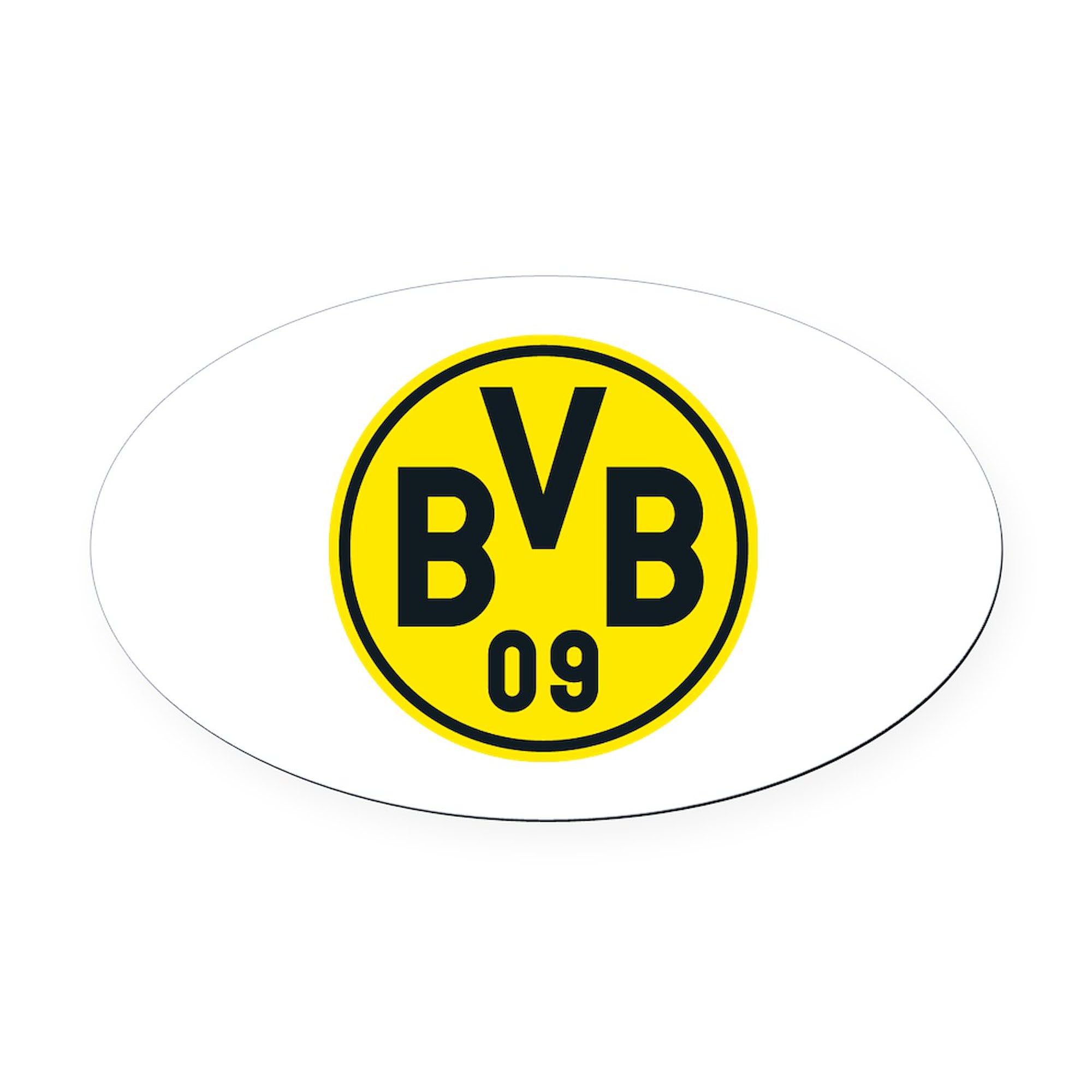 CafePress Borussia Dortmund Oval Car Magnet, Euro Oval Bumper Magnet