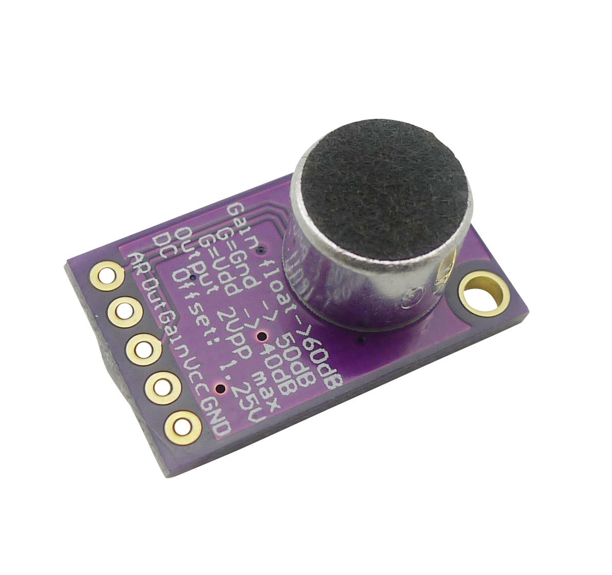 6pcs MAX9814 Mikrofon AGC Verstärkerplatine Elektretmodul Auto Gain Control für programmierbares Attack und Release Ratio Low THD