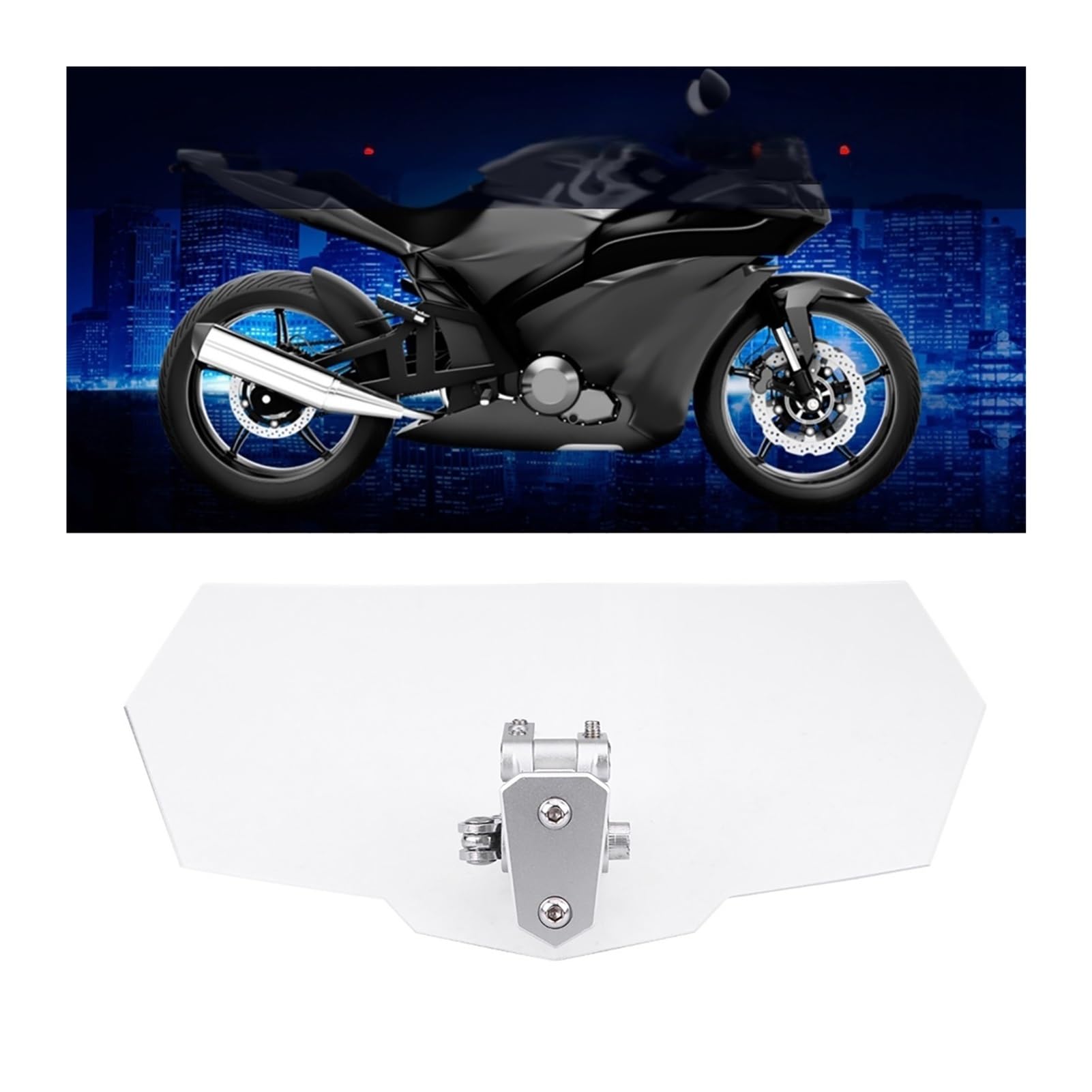 Deflectores Viento Parabrisas Universal Ajustable para Motocicleta, Deflector De Viento, Parabrisas Universal para, De Viento para