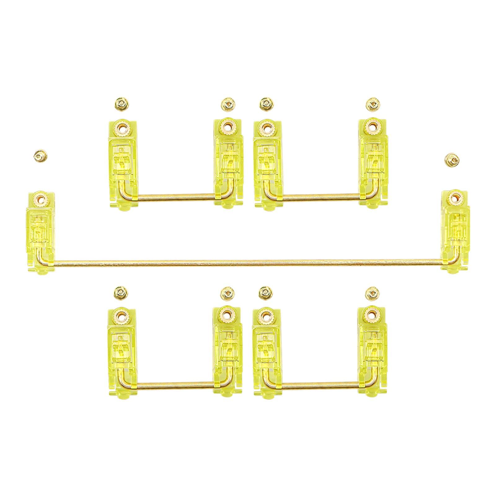 PCB Screw-in Stabilizers for MX Mechanical Keyboard Yellow 1 6.25u 4 2U-image-37