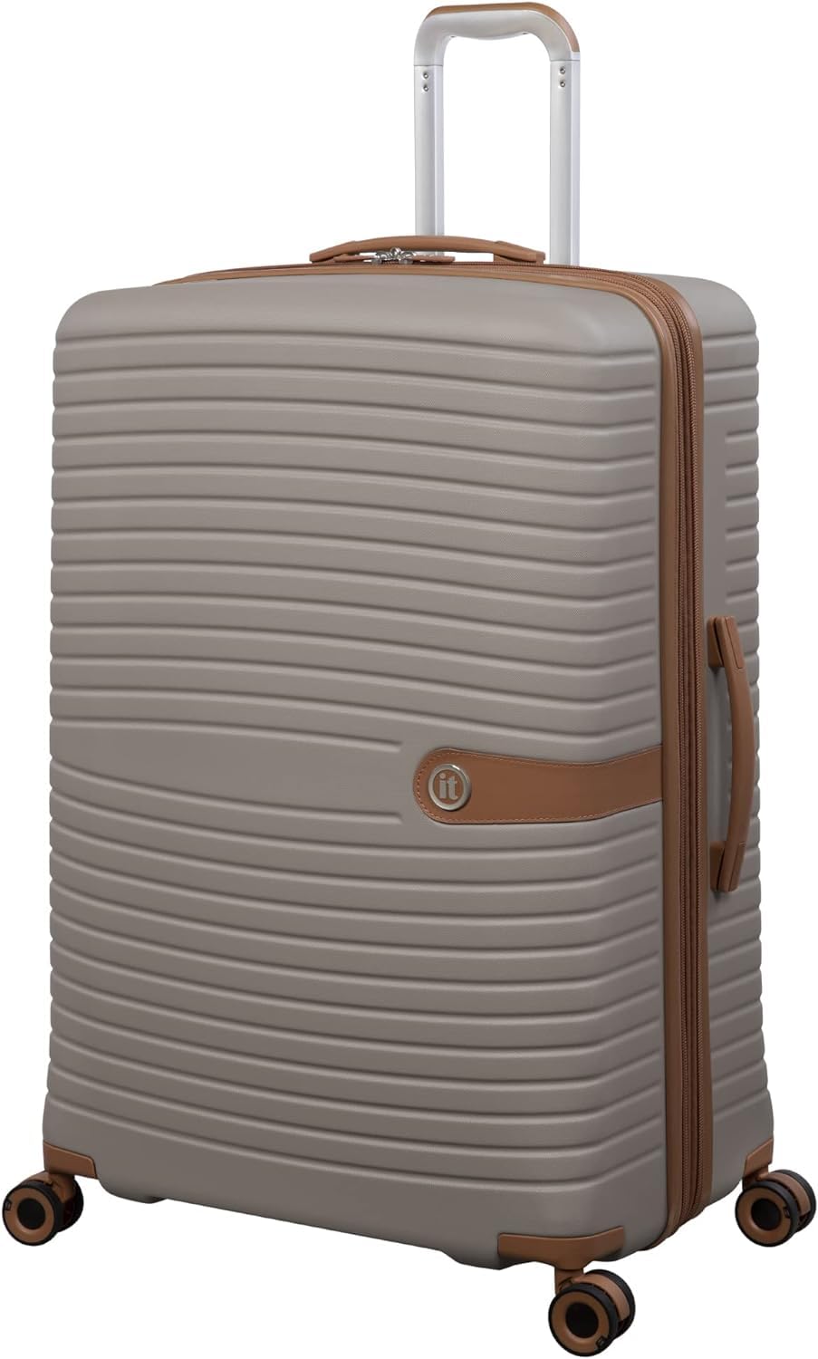 it luggage Encompass, Unisex ABS Material Hard Case Luggage, 8x360 degree Spinner Wheels, Expandable Trolley Bag, TSA Type lock, SKU16-2655-08, Lightweight (Sandy Skin, Large)