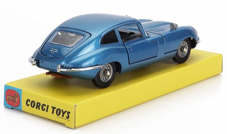 Amazon | コーギー 1/43 ジャガー Eタイプ 2+2 1968 ブルー
