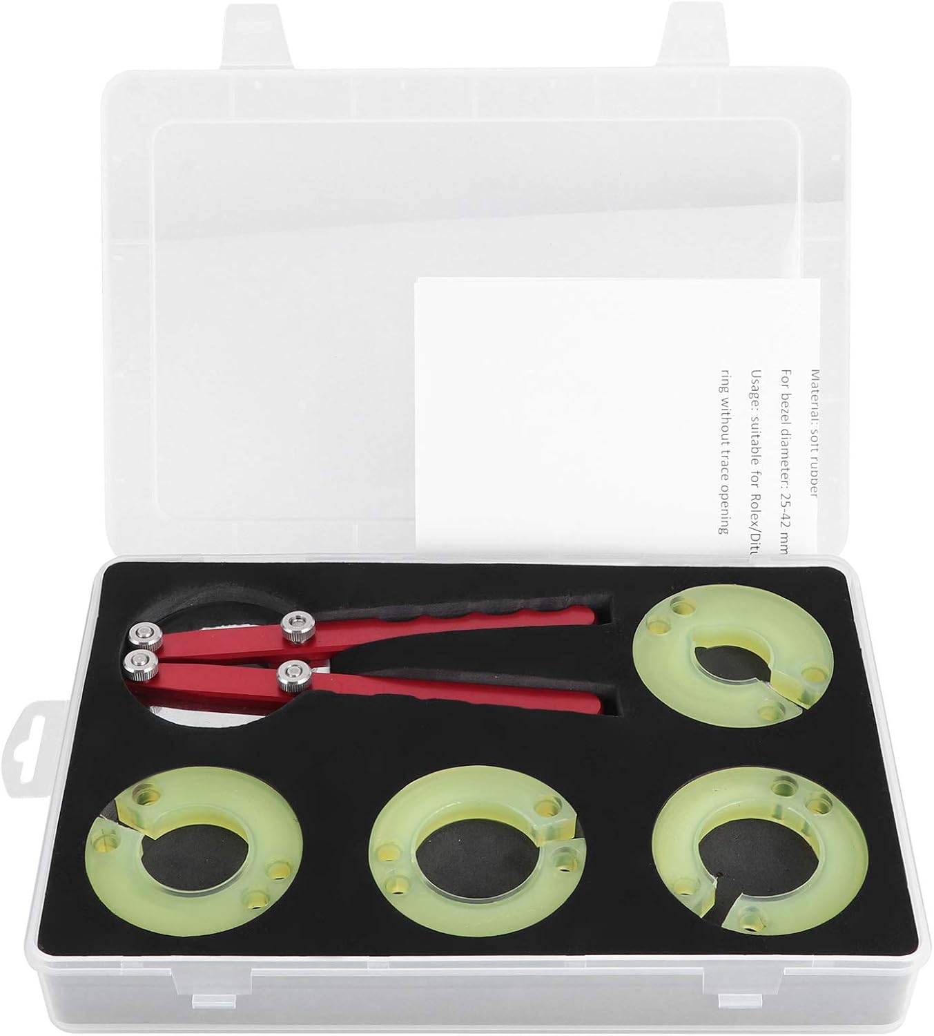 ViaGasaFamido Watch Repair Kit Watch Bezel Ring Opener Removal Tools Watch Glass Changing Watchmaker's Repair Tool Set Watch Accessories