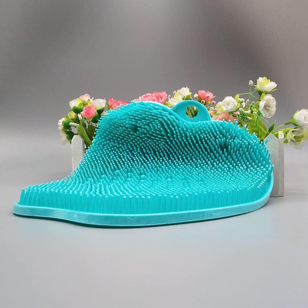 Aomiun Shower Foot Scrubber Foot Massager with Non-Slip Suction Cups Bend-Free Foot Cleaner Mat for Foot Care Massage Clean 1PCS Seamless Hooks and Shower Hair Catcher Manual Foot Massagers : Health & Household