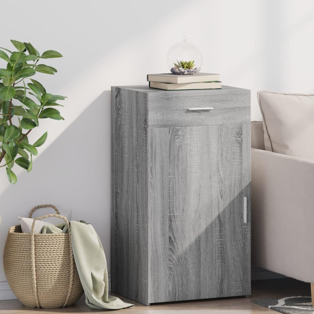 vidaXL Credenza Grigio Sonoma 50x42,5x93 cm in Legno Multistrato, credenza in Legno, credenze in Legno, armadietto Laterale, armadietto in Legno