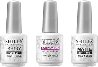 SHILLS PROFESSIONAL UV Led Soak Off Top Coat & Base Coat & Matte Coat Gel Polish Clear Glossy Finish 45 Ml-picture-15