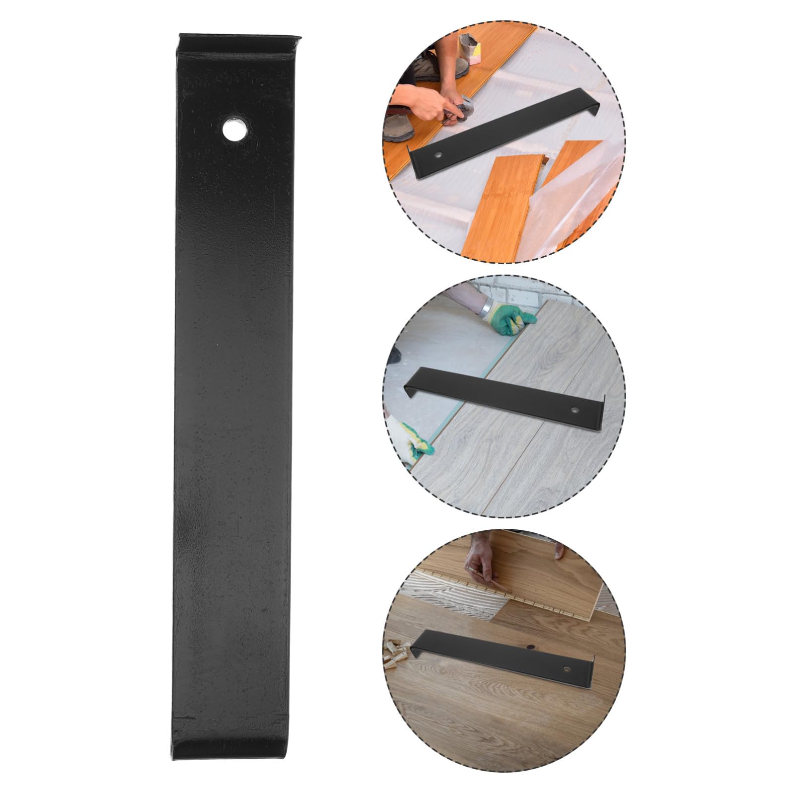 Strumento di Installazione per Parquet e Laminato 32cm Nero | Acciaio al Manganese, per Posa e Riparazione del Pavimento, Design Ergonomico per Installatori