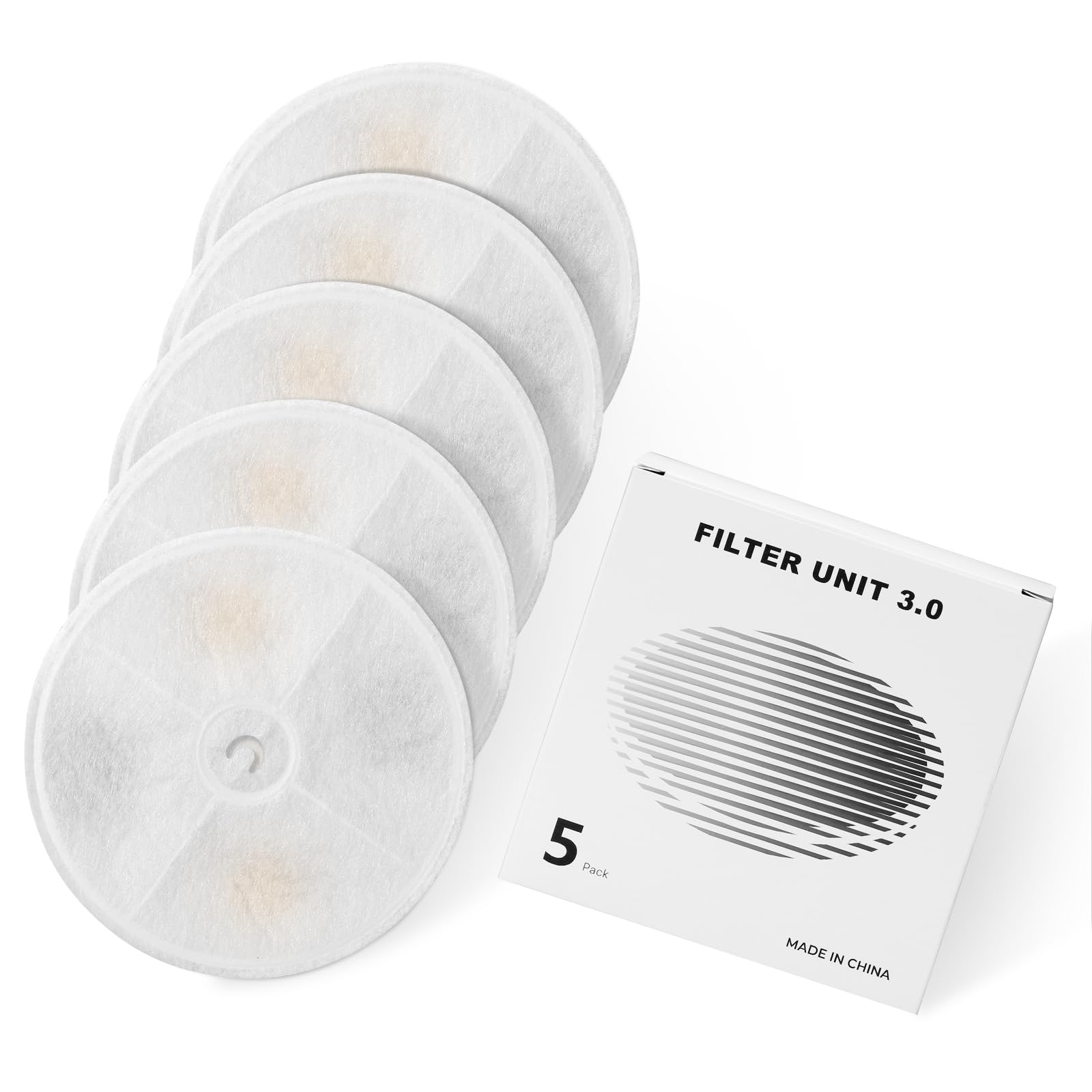 VinDox Filtros para Fuente de Gato, 5 Piezas Filtro para Fuente de Gato, 2.0 y 3.0 Filtro Triple Filtración con Resina y Carbón Activado para 1.85L Fuente de Gato