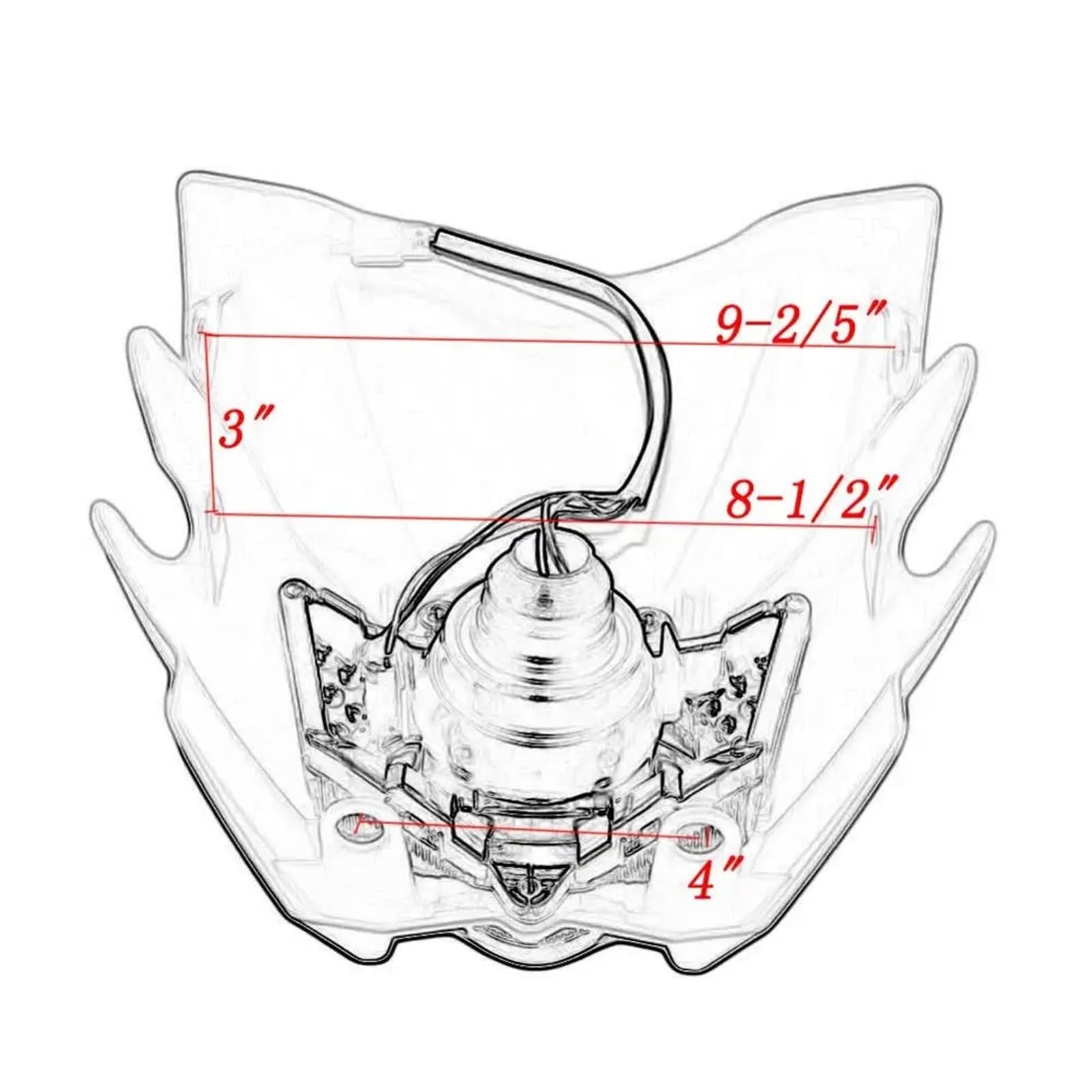 Moto Fari Stradali Spot Light Beam Kit Carenatura Faro Per Moto