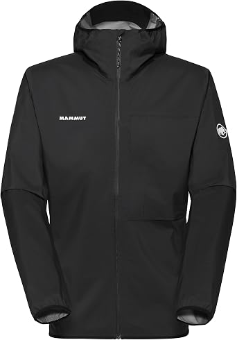 Mammut Ducan Light HS Hooded Jacket - Mens, Black, L, 1010-31470-0001-115