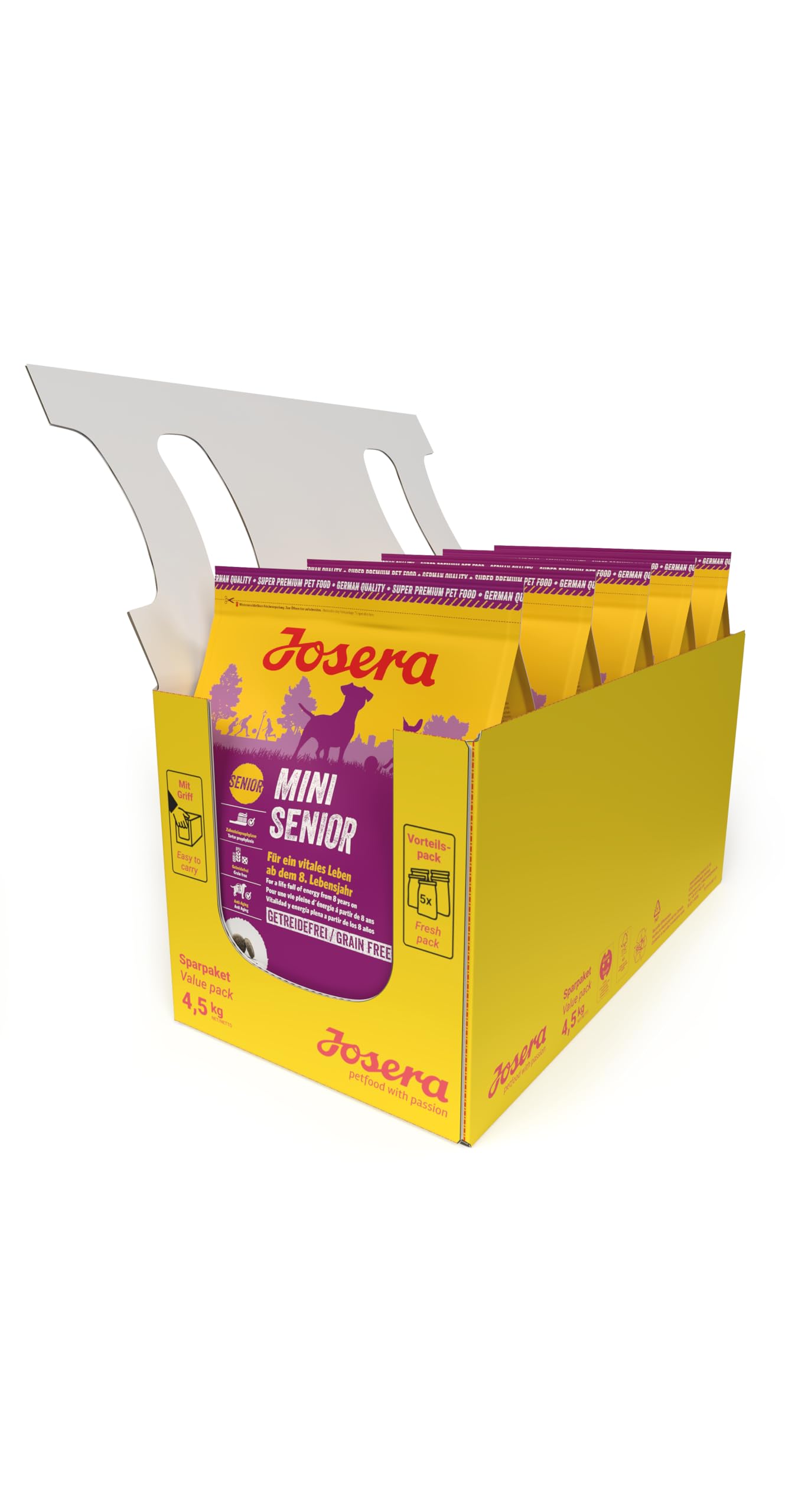 JOSERA MiniSenior (5X 900 g) | Trockenfutter für ältere kleine Hunde