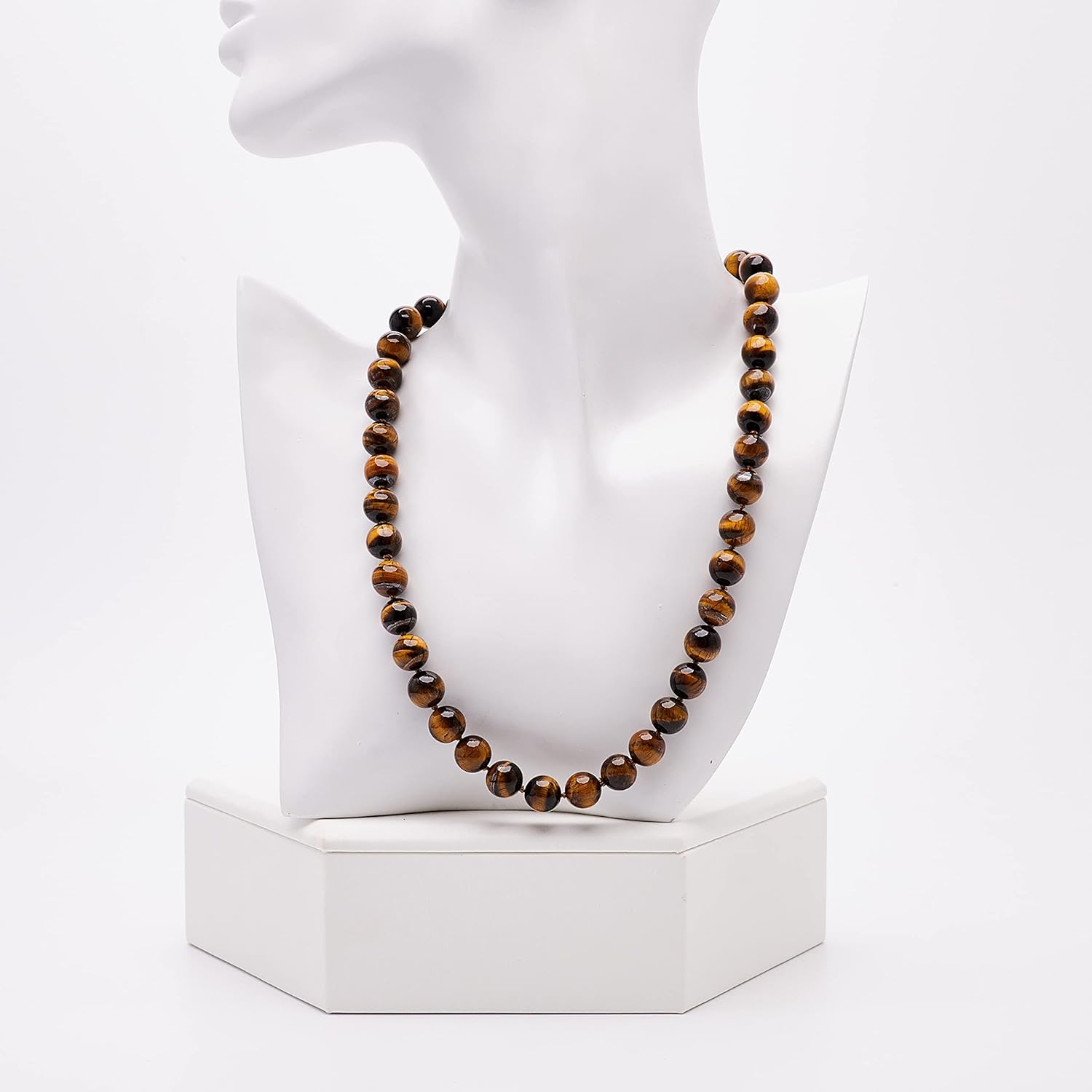 Women's Necklace - Handmade 10mm Natural Gemstone Necklace For Women