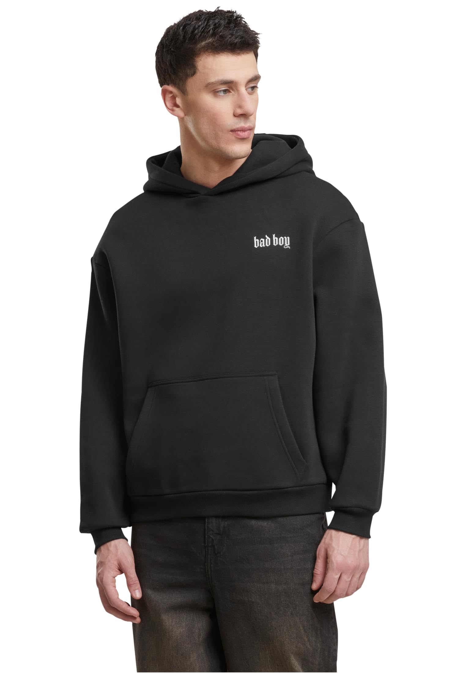 Mister Tee Mt3822-bad Boy EMB Fluffy Hoody Felpa con Cappuccio Uomo (Pacco da 1)