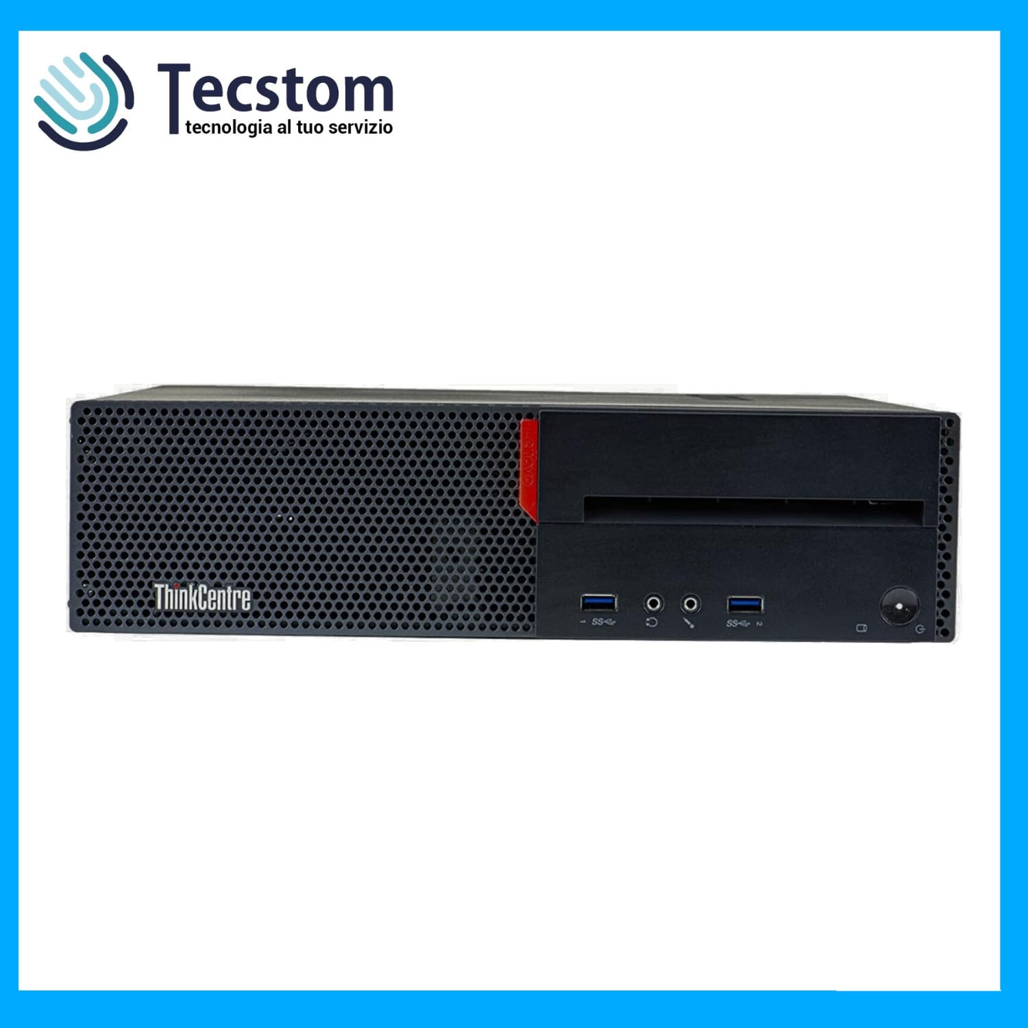Lenovo Thinkcentre M800, Pc Computer Desktop Fisso, Intel i5-6600, Ram 16Gb DDR4, SSD 256Gb, DisplayPort e VGA, Windows 11, WiFi e Office 2021 (Ricondizionato)