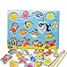 Tabella di Gioco Magnetico di Gioco del puzzle del Gioco di Pesca di Suiluppo,Giocattolo di Legno
