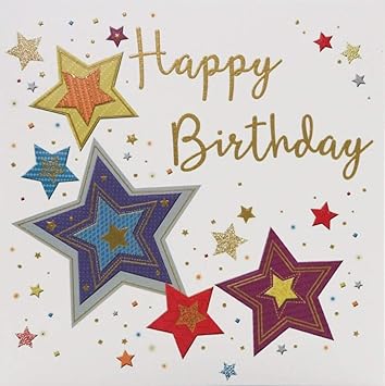 Zizi Cards Lulu Carte D Anniversaire Happy Birthday Veredelt Par Empreinte Et Colorees D Ecran Coussin Avec Enveloppe De Haute Qualite Au Format 15 X 15 Cm Lu435 Amazon Fr Fournitures De Bureau