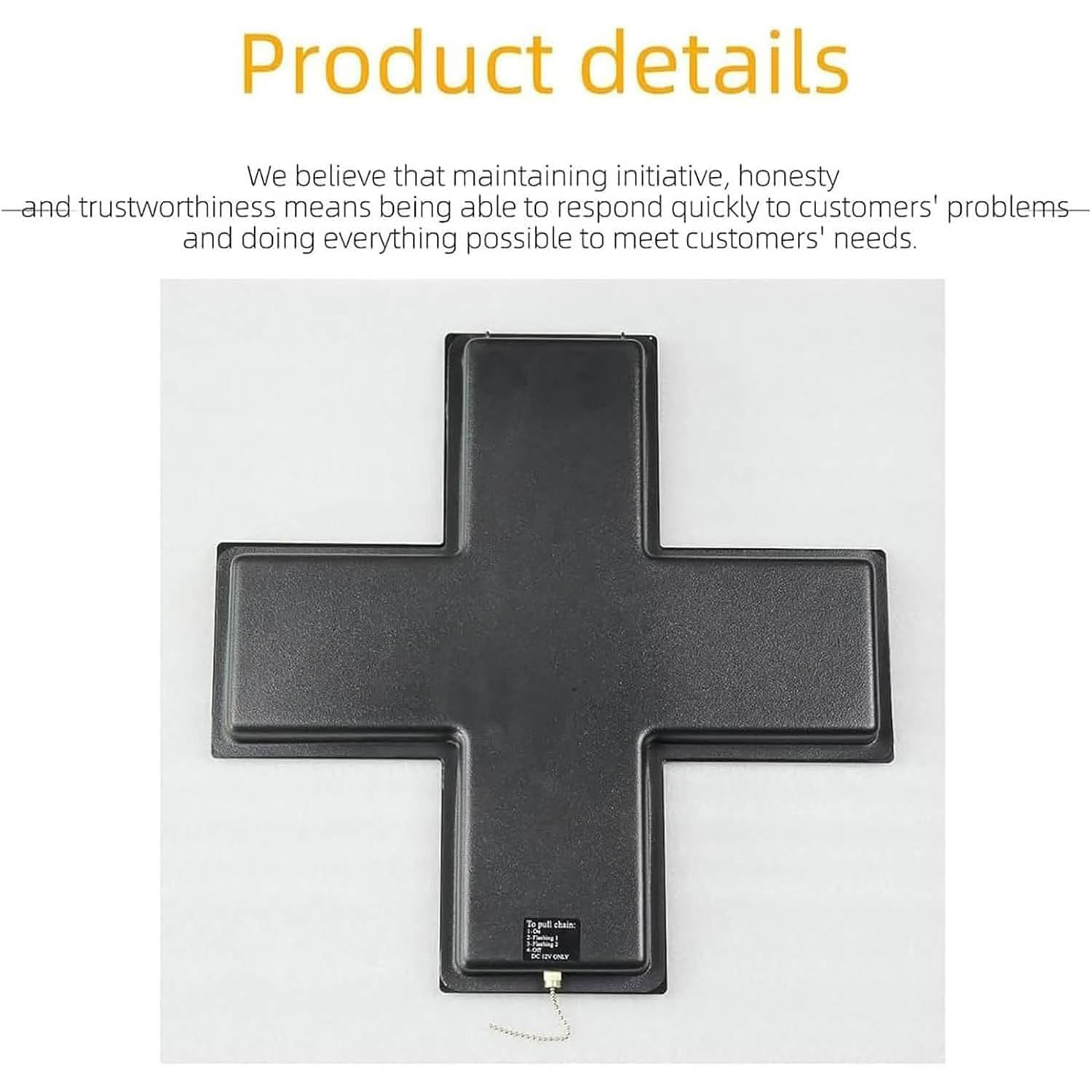 Cartel LED Con Cruz Médica Para Dispensarios, Cartel Con Pantalla En Forma De Cruz De 60 X 60 Cm, Cartel Publicitario Para Colgar, Con Animación Por Capas/parpadeo Global, 3 Modos De Funcionamiento